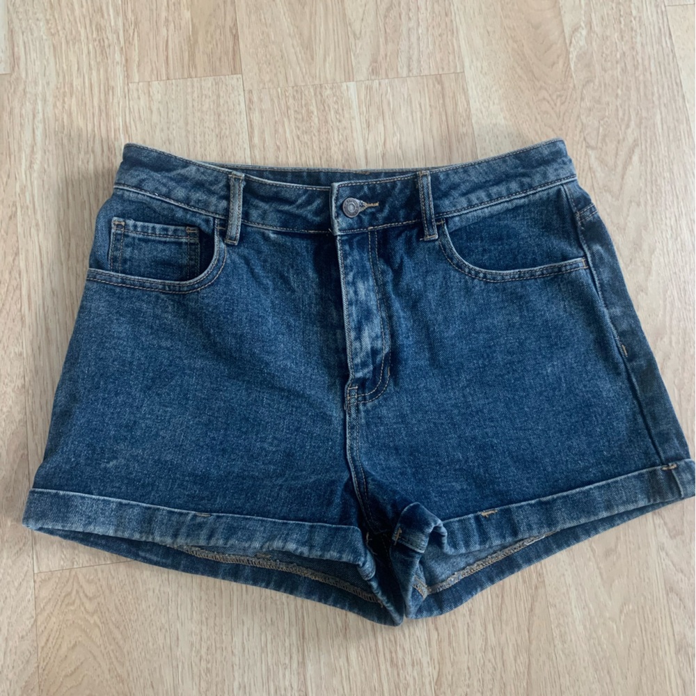 PacSun Dark Indigo Denim Mom Short